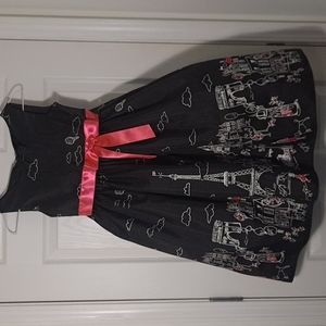 Paris themed sleeveless dress